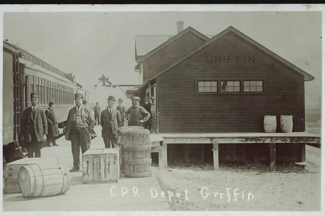C.P.R. Depot at Griffin, about 1916